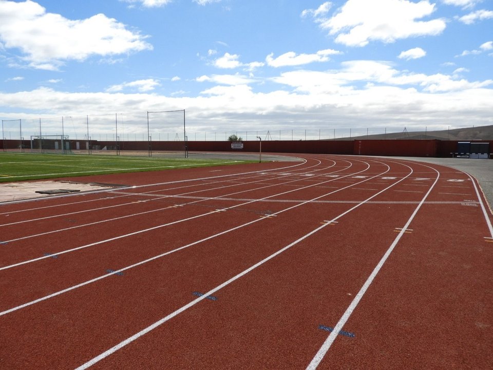 Instalaciones deportivas de Puerto del Rosario en Risco Prieto.