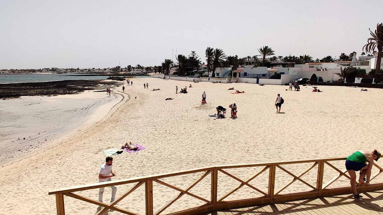 Corralejo Viejo, una de las playas urbanas de la localidad (Imagen: ARCHIVO FD).