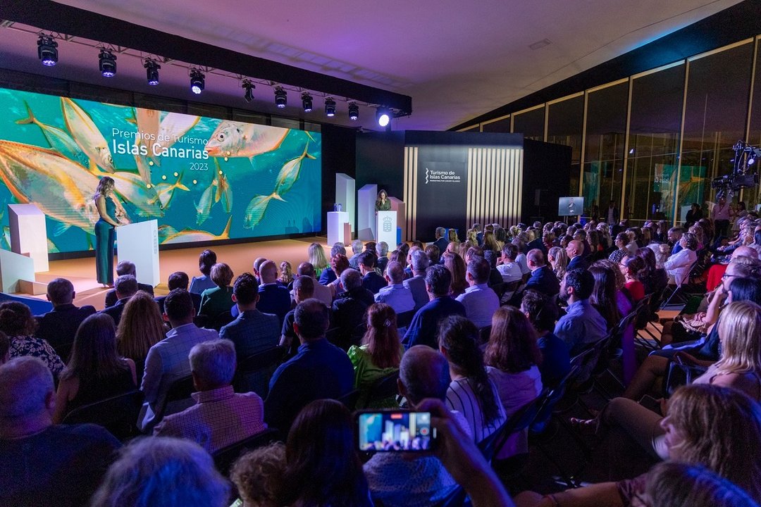 Ceremonia de los Premios de Turismo Islas Canarias, en 2023.