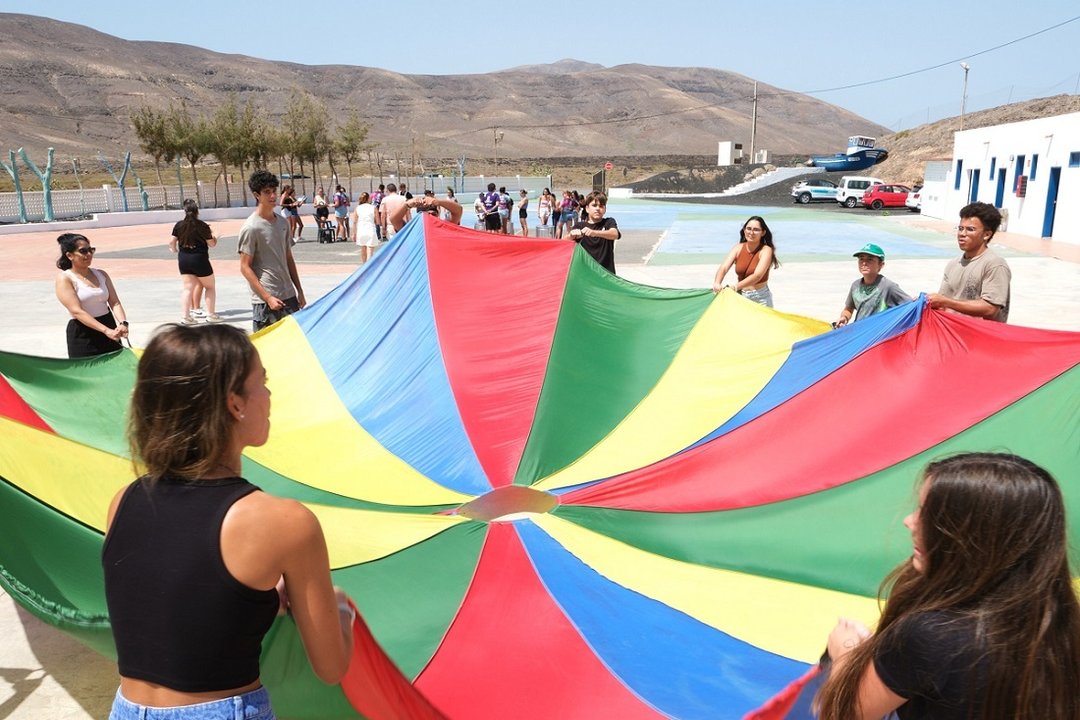 Convivencia en Pozo Negro por el Día Mundial de la Juventud.