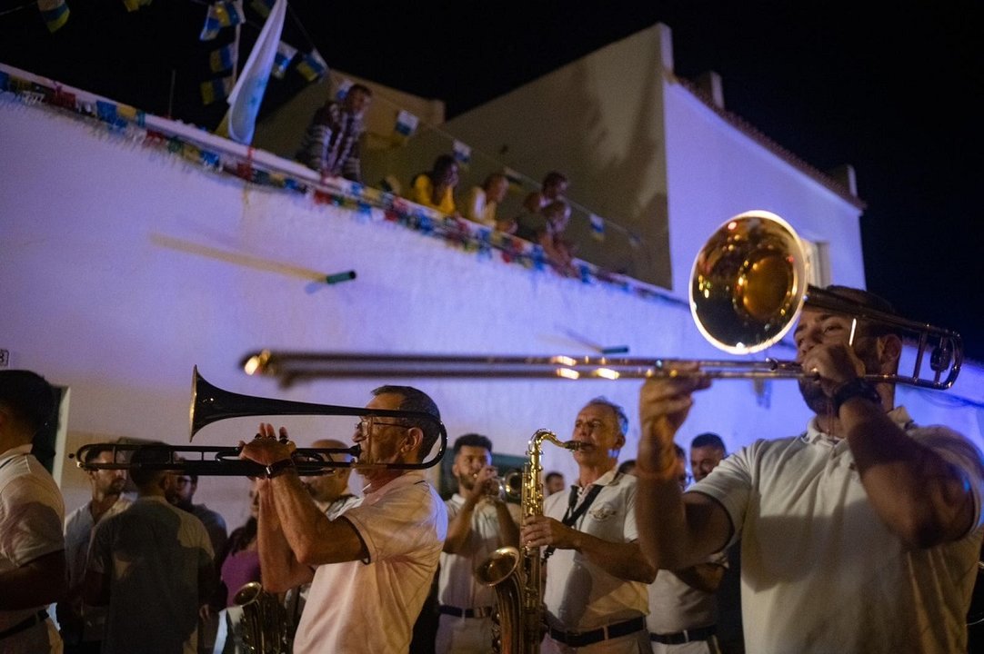 Diana Floreada con la Banda de Agaete (Imagen del Ayuntamiento de Antigua, 2023).