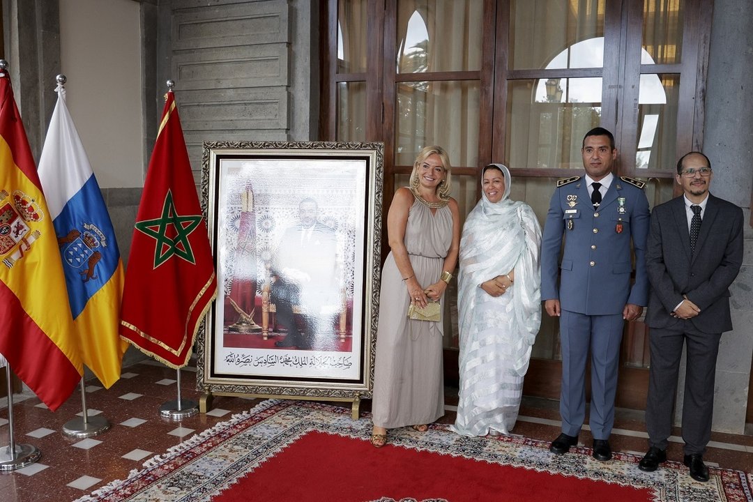 La consejera de Sanidad, Esther Monzón, en la Ceremonia de Exaltación al Trono de Mohammed VI, Rey de Marruecos.