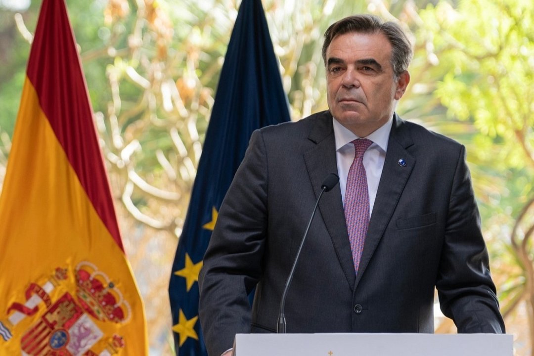 Margaritis Schinas, vicepresidente de la Comisión Europea, en Tenerife.