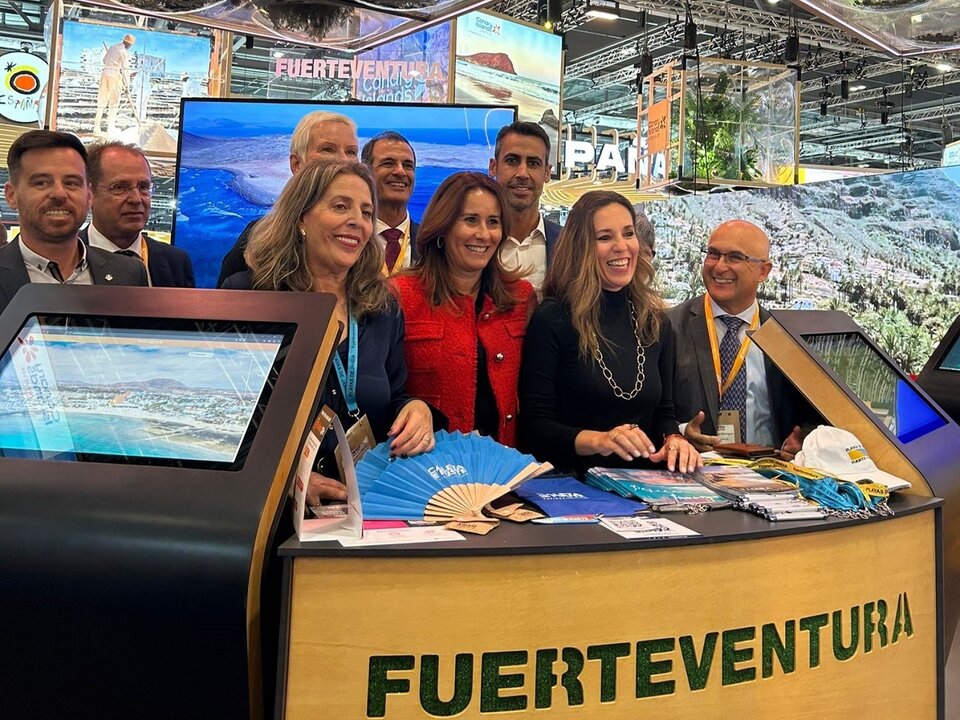 Stand de Fuerteventura en la WTM 2024.