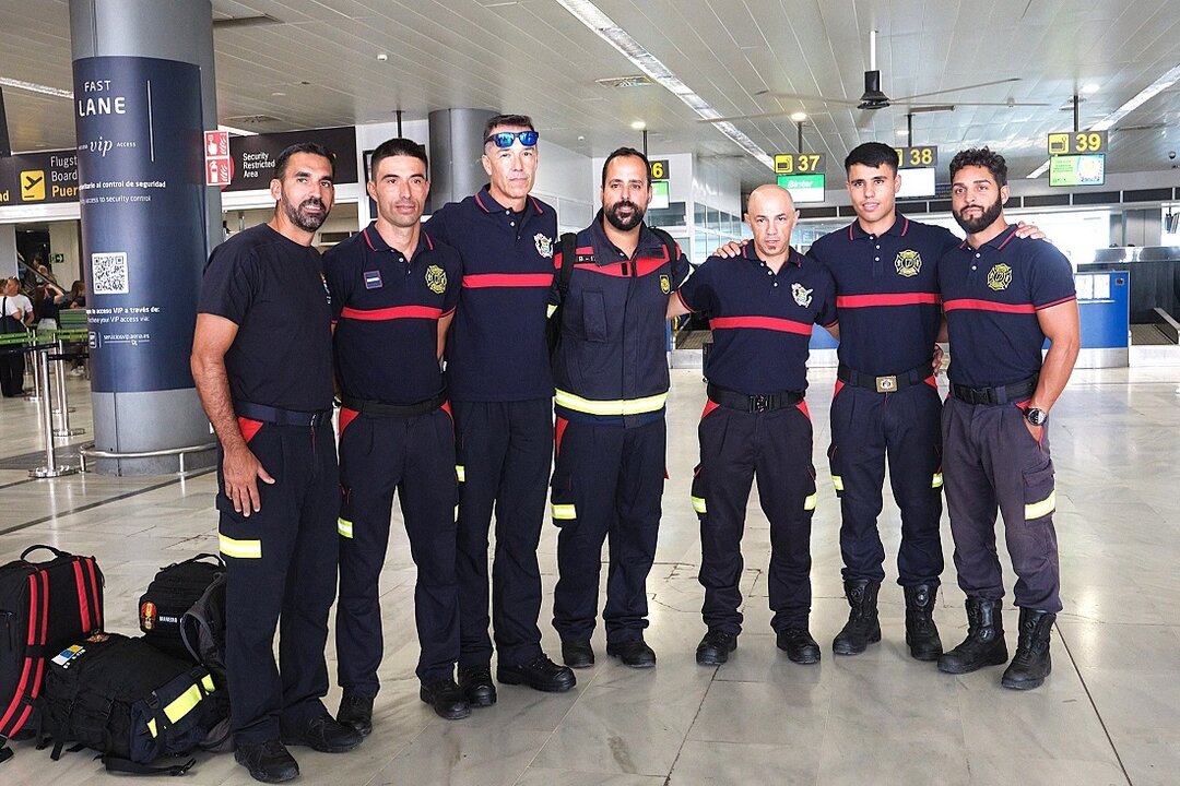 Bomberos de Fuerteventura parten hacia Valencia para colaborar en la DANA.