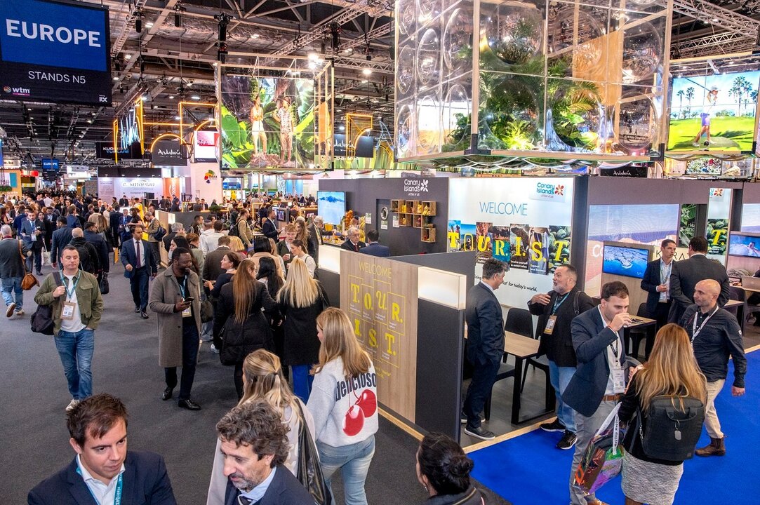 Stand de Canarias en la World Travel Market de Londres 2024.