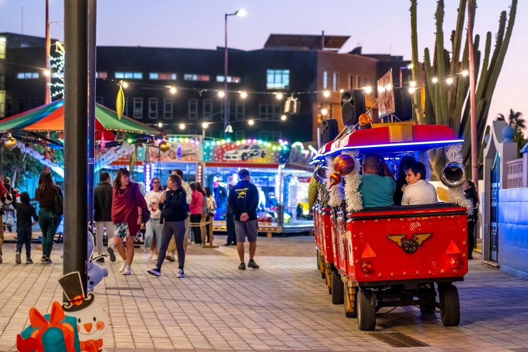 Mercado Navideño en Puerto del Rosario, en 2023.