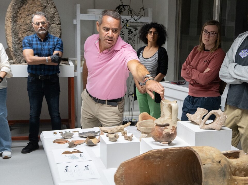 Isidoro Hernández, director del Museo Arqueológico de Fuerteventura, en el Ciclo Erbania.