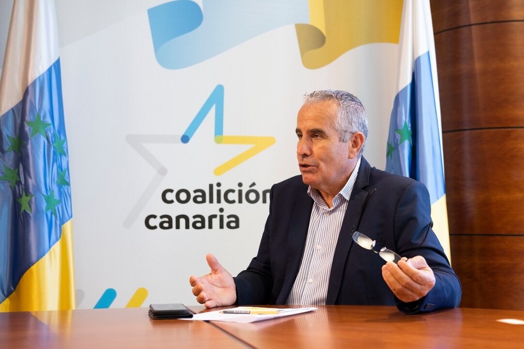 Mario Cabrera, en la sede de Coalición Canaria Asamblea Majorera.