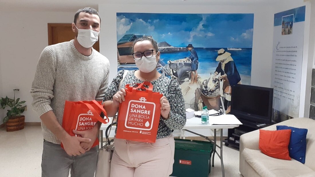 Donantes de sangre en Corralejo.