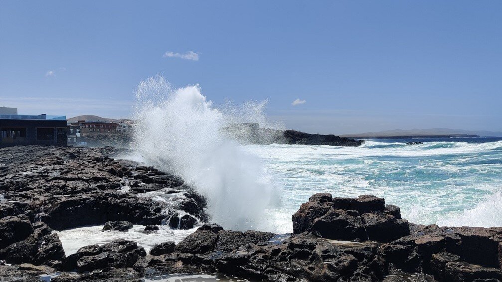 Oleaje en el litoral de Fuerteventura (Imagen: Archivo FD).