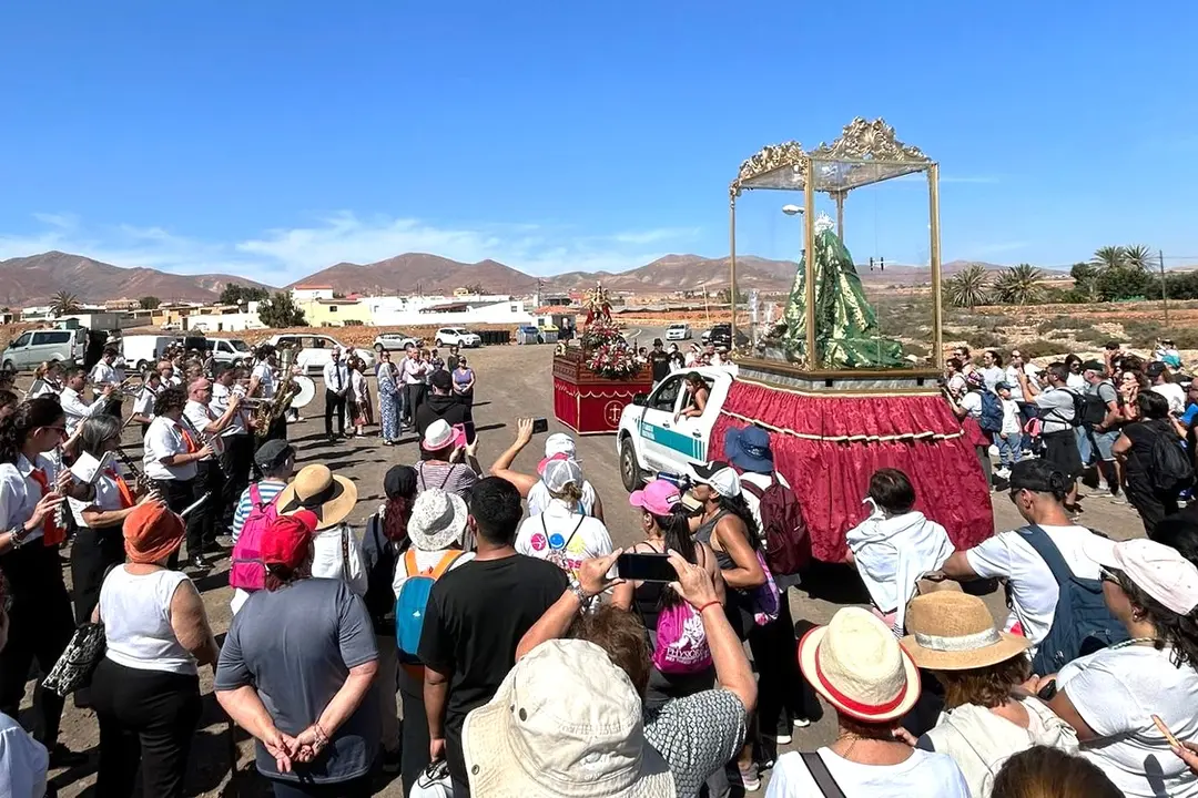 Primera peregrinación de La Candelaria en Tuineje.