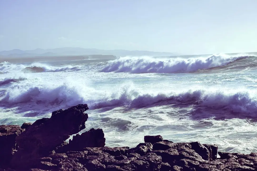 Oleaje en El Cotillo. Alerta, fenómenos costeros (4)