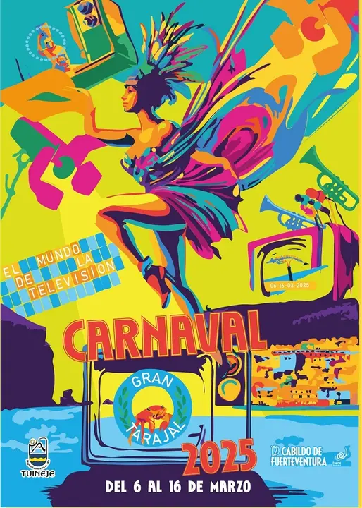 Cartel del Carnaval de Gran Tarajal 2025.