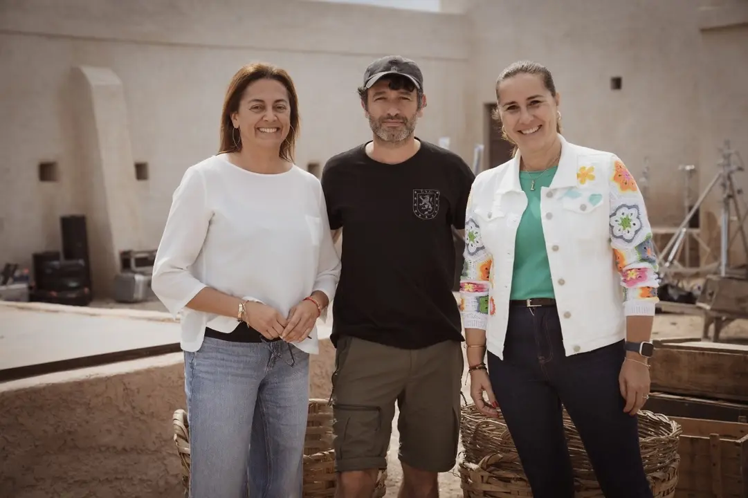 Lola García y Nereida Calero con Rodrigo Sorogoyen